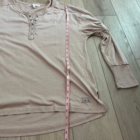 Seven7 Women's Pale Pink Long Sleeve Top Size Large - Picture 7 of 7